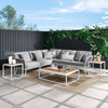 Stance 8 Piece Outdoor Patio Aluminum Sectional Sofa Set by Modway / EEI-5757