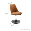 Lippa Swivel Dining Vegan Leather Side Chair by Modway / EEI-6955