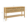 Soma 62 Inch Rattan Console Table by Modway / EEI-7435