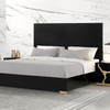 Goldsberg E.King Panel Bed, Black / FM7425BK-EK-P-BED