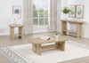 Kailani Coastal Sofa Console Table with Shelf Beige Oak / CS-706589