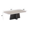 Jacory Coffee Table w/Bottocino Marble Top / LV04765
