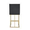 Frankie - Modern Dark Grey Vegan Lether + Antique Brass Counter Stool / VGGAGA-6917CH-C-DKGRY