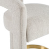 Adam - Modern Beige Fabric + Brass Counter Chair / VGMY-3713-26-BGE