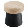 Ketra Round Faux Shearling Ottoman Footstool by Modway / EEI-7493