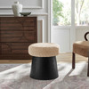 Ketra Round Faux Shearling Ottoman Footstool by Modway / EEI-7493