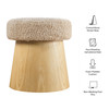 Ketra Round Faux Shearling Ottoman Footstool by Modway / EEI-7493