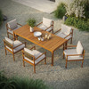 Eleni 7 Piece Outdoor Patio Teak Wood Dining Set by Modway / EEI-7563