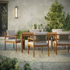 Eleni 7 Piece Outdoor Patio Teak Wood Dining Set by Modway / EEI-7563