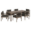 Eleni 7 Piece Outdoor Patio Teak Wood Dining Set by Modway / EEI-7563
