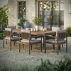 Eleni 7 Piece Outdoor Patio Teak Wood Dining Set by Modway / EEI-7563