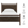 Ginny Twin Size Vegan Leather Platform Bed Frame by Modway / MOD-7245