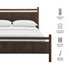 Ginny Full Size Vegan Leather Platform Bed Frame by Modway / MOD-7247