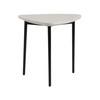Andros - White Marble + Black Metal End Table / VGGMM-ET-1582-WHT-ET