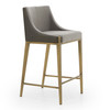 Fairview - Contemporary Grey + Brass Counter Stool / VGGA-6947CH-C-GRY-CS