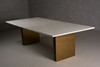 Auer - White Marble & Gold Dining Table / VGGM-DT-VALDERA-DT