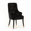 Larissa Modern Black Fabric Dining Chair / VGUNCC016-BLK-1