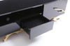 Legend Modern Black & Champagne Gold 87" TV Stand / VGVCT-V8111-BLK-L