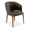 Baskin Brown and Walnut Arm Dining Chair / VGCS-ACH-21093