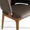 Baskin Brown and Walnut Arm Dining Chair / VGCS-ACH-21093