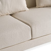 Fleury - Contemporary Cream Fabric and Walnut Sofa / VGCS-21073-SO