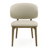 Chance - Contemporary Cream and Brown Leatherette Walnut Dining Chair / VGCS-CH21045-DC