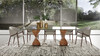 Cleveland - Contemporary Glass and Walnut Dining Table / VGCS-DT-16152