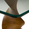 Cleveland - Contemporary Glass and Walnut Dining Table / VGCS-DT-16152
