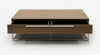 Heloise - Modern Walnut and Stainless Steel Coffee Table / VGBB-MK1502-CT
