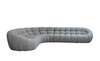 Yolonda - Modern Light Grey Curved Sectional Sofa / VGEV-2126B-LGRY-SECT