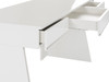 Chelsey- Modern White and Stainless Steel Desk / VGBB-MQ2102-W-D