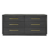 Manhattan- Contemporary Grey and Gold Dresser / VGMA-BR-127-DR