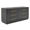 Manhattan- Contemporary Grey and Gold Dresser / VGMA-BR-127-DR