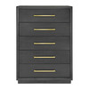 Manhattan- Contemporary Grey and Gold Chest / VGMA-BR-127-CH