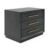 Manhattan - Contemporary Grey and Gold Nightstand / VGMA-BR-127-NS