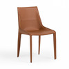 Halo - Modern Cognac Saddle Leather Dining Chair (Set of 2) / VGYF-DC1113-BR-DC