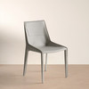 Halo - Modern Light Grey Saddle Leather Dining Chair (Set of 2) / VGYF-DC1113-LTGR-DC