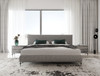 Aria - Italian Modern Grey Fabric EK Bed / VGAC-ARIA-BED-EK