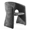 Malvern Modern Dark Grey Fabric Dining Chair / VGBN-EC-304-DG-DC