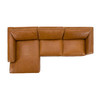 Cambria - Modern LAF Cognac Leather Sectional Sofa / VGKK-KF1123-SECT