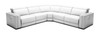Frazier - Modern White Leather Sectional Sofa with 3 Recliners / VGKM-KM268H-W-SECT