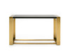 Fauna - Modern Wenge and Brass Console Table / VGBB-BN-2X-WB-BRN-CT