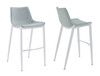 Jane - Modern Light Grey Counter Stool Set of 2 / VGHR-5361C-C-LG-BS