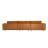 Cambria - Modern RAF Cognac Leather Sectional Sofa / VGKK-KF1123-SECT-RAF