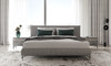 Aria - Italian Modern Multi Grey EK Bed and Two Nightstands / VGAC-ARIA-BED-BN-EK