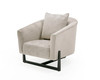 Forbis - Contemporary Grey Fabric Accent Chair / VGCS-FORBIS-GB