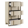 Cartier - Modern Beige Shagreen and Brushed Brass Chest / VGVC-J-A002-CH