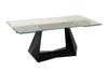 Maroney - Modern Black and Glass Extendable 70.5"/106" Dining Table / VGNS-GD8780-B