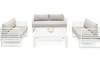 Wharf - Outdoor Light Grey and White Sofa Set / VGGES0273SA-WHT-SET
