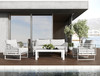 Wharf - Outdoor Light Grey and White Sofa Set / VGGES0273SA-WHT-SET